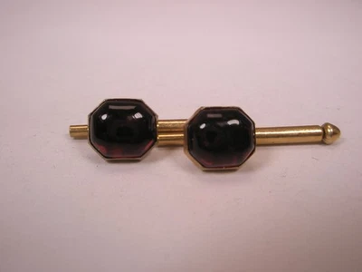 SINGLES(2) 5/16" Blood Red Octagons Vintage SWANK Formal Tux Prom Shirt Stud d02 - Image 1 of 4