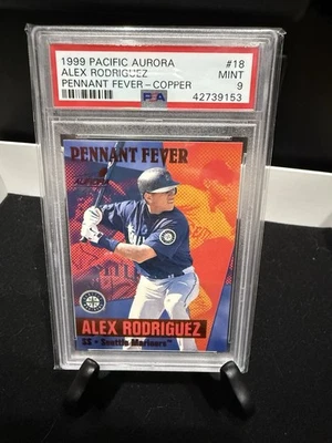 1999 Pacific Aurora COPPER Pennant Fever Alex Rodriguez - PSA 9 - /20 - Image 1 of 2