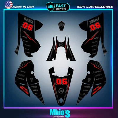 Kit Graphique pour YAMAHA YFZ 450R 2014-2024 2025 Convient pour Yamaha YFZ450R - Photo 1/4