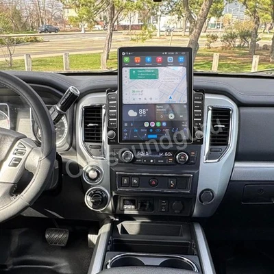 9.7" For Nissan Titan 2017-2024 Android 15 Carplay Car Stereo Radio GPS FM W/CAM - Image 1 of 4
