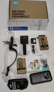 Veise Fingerprint Door Lock Set, Keyless Entry Door Lock Front Handle Set, Black - Picture 1 of 6