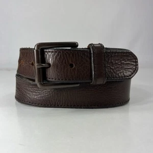 Cinturón de trabajo de cuero marrón usado Levi's - para hombre talla 34/85 - Imagen 1 de 10