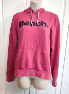 Bench Women's Hoodie,Dark Pink, Size M, Pre-owned