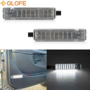 White LED Door Courtesy Light Fit Chevy Silverado Suburban Tahoe Sierra Yukon - Picture 1 of 8
