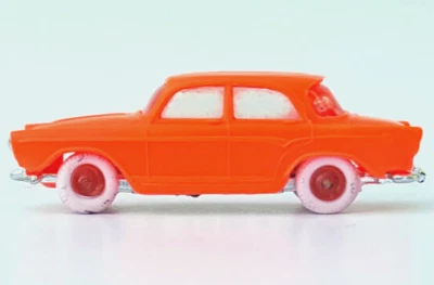 Micro miniature norev, Simca P60 Orange 1:86,(debut de prod), Tres bel etat !! - Photo 1/2