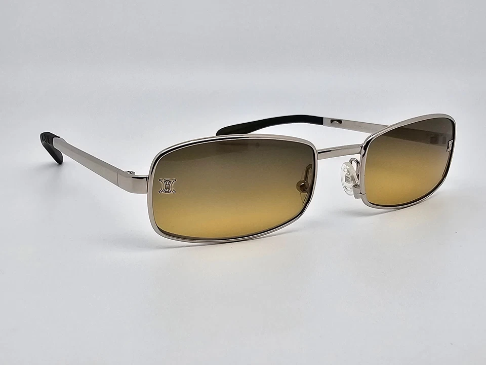 Celine SC1019 Col. 579 银色镜框黄色渐变闪光金色镜片太阳镜 — 第 1/4 张图片