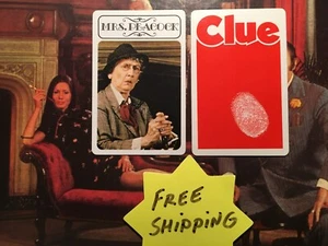 Clue 1972 Suspects Weapons Rooms Cards YOU PICK Game Replacement Cards - Picture 1 of 23