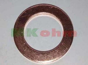 Oil Drain Sump Plug Seal washer - UPGRADED Cu COPPER for Mazda2 2004-09 - Picture 1 of 1