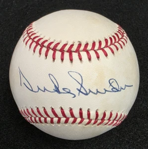 DUKE SNIDER Signed Official MLB Baseball-HALL OF FAME-BROOKLYN DODGERS-JSA - Picture 1 of 9
