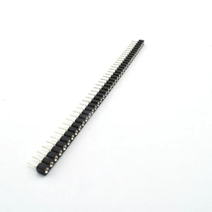 ZYAMY 10Pcs 2.54Mm 40Pin round Female Socket Pin Header Strip 1X40P Single Row S - Picture 1 of 12
