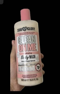 ☆ New - Soap & Glory ~ *Clean On Me* Hydrating Body Wash 16.9 fl oz - Picture 1 of 1