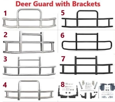 VIMGUARD Front Deer Guard+Brackets for Volvo VNL/Cascadia/ Kenworth/Peterbilt US Foto 1 de 4