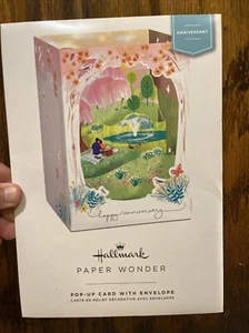 Hallmark paper pop-up card with envelope anniversary - Picture 1 of 2