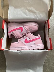 Nike Dunk Low Triple Pink TD Size 5C DH9761-600 Toddler *SHIPS TODAY*