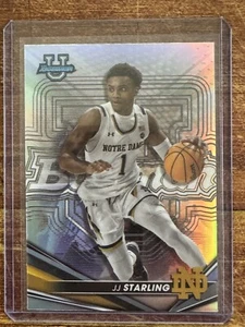 2022-23 Bowman University #60 JJ Starling Refractor Irish - Picture 1 of 2