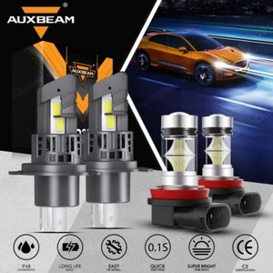 For Honda Fit 2006-2023 LED Headlight Kit 6000K High/Low Beam + Fog Lights Bulbs - Picture 1 of 12