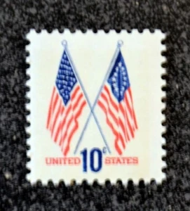 1973US #1509 10c Crossed Flags - Single  Mint NH - Picture 1 of 1