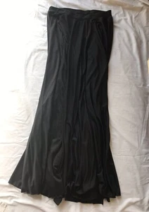 Spiritual Expressions Long Black Gothic Fishtail Witch Skirt Size XL - Picture 1 of 3