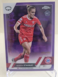 2022-23 TOPPS CROMO MUJER GEORGIA STANWAY #31 PÚRPURA #56/299 BAYERN MUNCHEN - Imagen 1 de 2