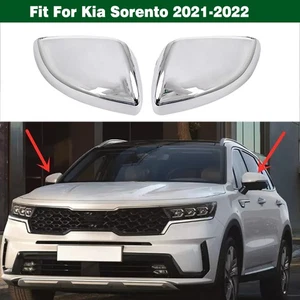 Par de cubiertas de espejo retrovisor delantero decoración tapa cromada para Kia Sorento 2021-2022 - Imagen 1 de 9
