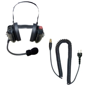 SRcomm RH-8000F Heavy Duty Behind-the-Head Dual Ear Headset Icom F3 F4 F4TR F20 - Picture 1 of 4