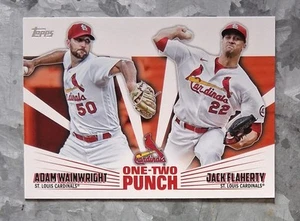 #12P-5 Jack Flaherty & Adam Wainwright 2023 Topps Serie 1 One Two Punch - Imagen 1 de 2