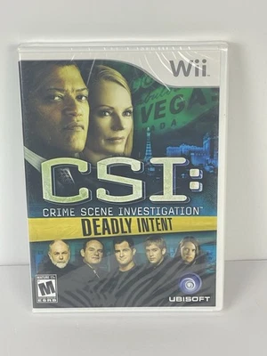 CSI Crime Scene Investigation Deadly Intent Nintendo Wii 2009 Brand New Sealed - Image 1 of 2
