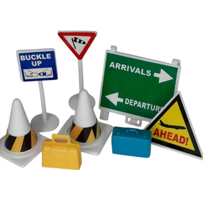 REALTOY Southwest Airlines Conjunto de Juego de Aeropuerto Señales de Calle Lote Equipaje de Avión Foto 1 de 2