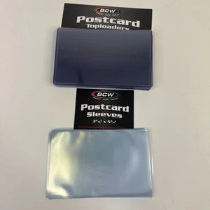 BCW Postkarte (10) 5,875” x 3,75” Toploader + (10) 3 11/16” x 5 3/4” Hüllen - Bild 1 von 5