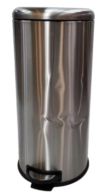 Mülleimer Verdellt Runder Tretmülleimer 30L Edelstahl Amazon Basics  - Bild 1 von 4