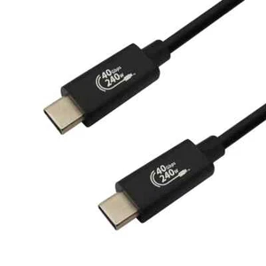Véritable 2x USB 4 Type-C mâle vers Type-C mâle 40Gbps/240W ERP-USB-IF CERTIFIÉ - Photo 1 sur 1