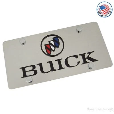 Buick Dual Logo License Plate (Chrome) - Image 1 of 4