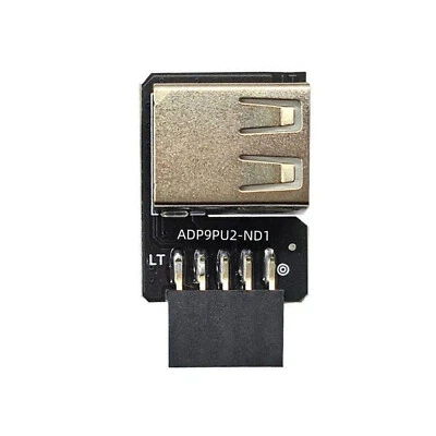 USB 2.0 A to 9 Pin Adapter Card USB 2.0 Expansion Board Motherboard Converter - Image 1 of 4