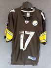 Reebok Onfield Pittsburgh Steelers 17 Mike Wallace Embroidered Nfl Jersey Size S