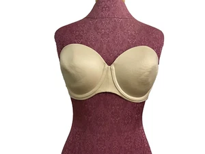 Lilyette Bra 0983 strapless Beige Size 36D - Picture 1 of 6
