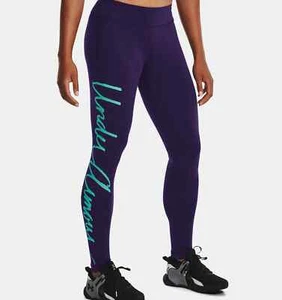 UNDER ARMOUR Women's UA Favorite Full-Length Leggings NWT Purple / Neptune SMALL - Picture 1 of 9