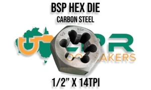 BSP Hex Die Nut 1/2 - 14 TPI PARALLEL Pipe thread - Picture 1 of 2