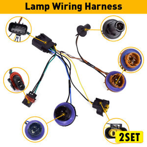 2 set Headlamp Wiring Harness For GM 2007-2014 Chevrolet Suburban Tahoe 15950809