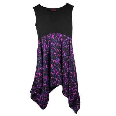 Bold Girlz Holiday Christmas Party Dress Black Purple Magenta Size 8 / 10? - Image 1 of 4