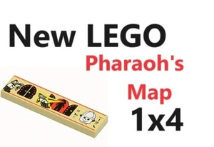 LEGO Pharaoh Map 1x4 MUMMY Pharaoh's Space Eyes Double Doors TOMB Skull Face - Picture 1 of 1