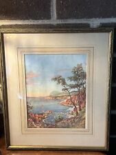 RARE 1950s  Framed Painting Signed Roderic Montague   landscape