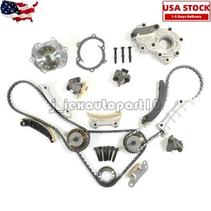 Timing Chain Kit Oil Water Pump For 07-2015 Cadillac Pontiac Saab 3.6L 3.0L DOHC - Bild 1 von 20
