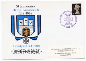 Great Britain 1968 Event Cover Convention Polish Veterans 1918-1968 London - Picture 1 of 1