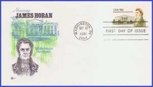 USA4 #1935 U/A COVER CRAFT FDC James Hoban - Imagen 1 de 1