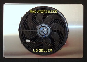 ALUMINUM RADIATOR FAN SHROUD W/16" FAN FITS CHAMPION CC162 MC162 AE162 EC162 - Picture 1 of 3