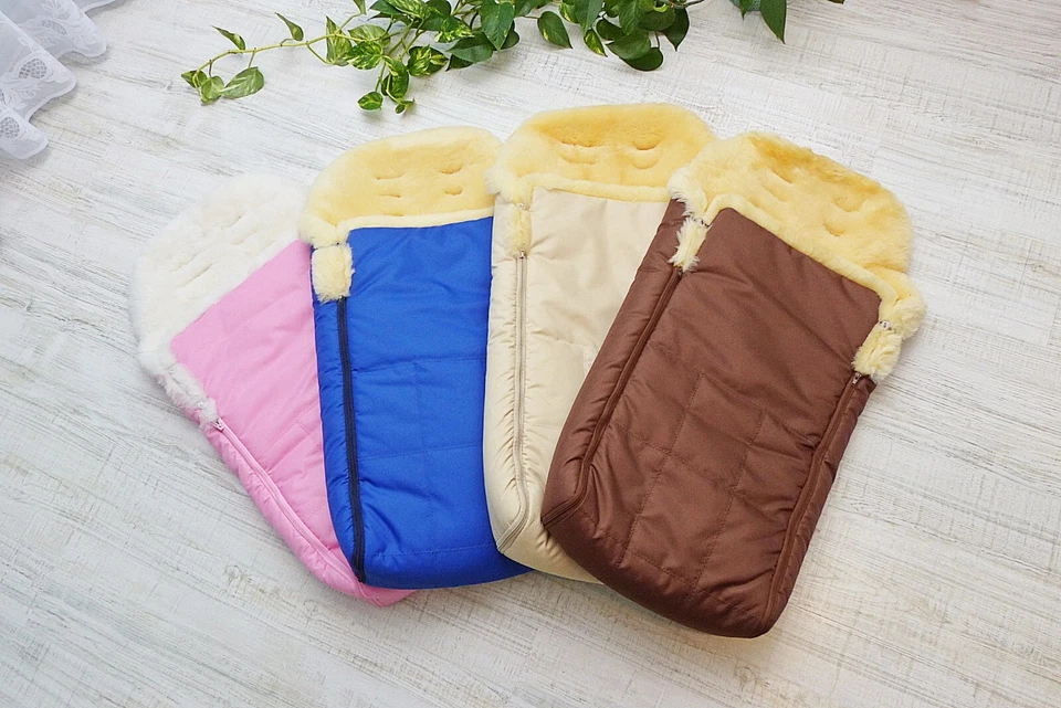 Carrinho de bebê pele de carneiro real Footmuff poltrona médica forro de pele de carneiro - Imagem 1 de 4