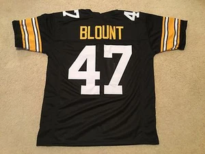UNSIGNED CUSTOM Sewn Stitched Mel Blount Black Jersey - M, L, XL, 2XL, 3XL - Picture 1 of 2