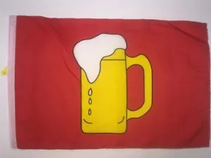 NEW Red Beer Replacement Flag ATV Bicycle Rhino UTV - Picture 1 of 2