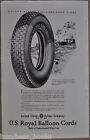 1925 UNITED STATES TIRE advertisement, U.S.  Royal Balloon Cord tire