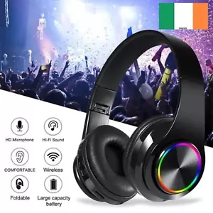 Kabellose Bluetooth Kopfhörer über Ohr Ohrhörer mit Mikrofon Geräuschunterdrückung - Bild 1 von 8